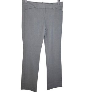 Express Editor Dress Pants Straight Leg Flat Front Work Office Gray 2 Short
